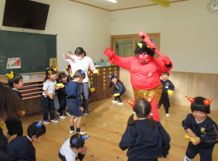 園の様子　節分